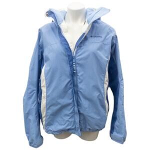 Columbia Interchange Women's Winter Coat (Shell Only)  Blue White XL Whirlibird